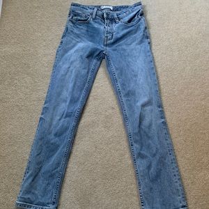 Free people cropped skinny jeans